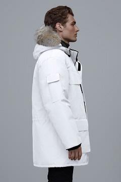 Chamarras Canada Goose Hombre Mexico - Expedition Abrigos Blancos FA0456379